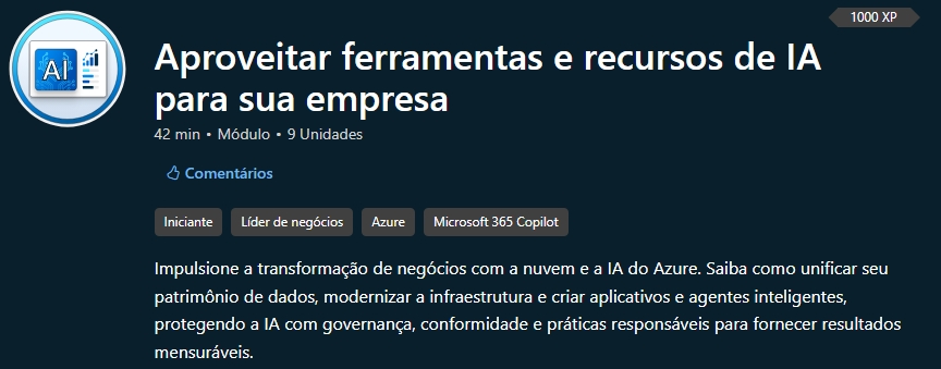 Aproveitar ferramentas e recursos de IA para sua empresa